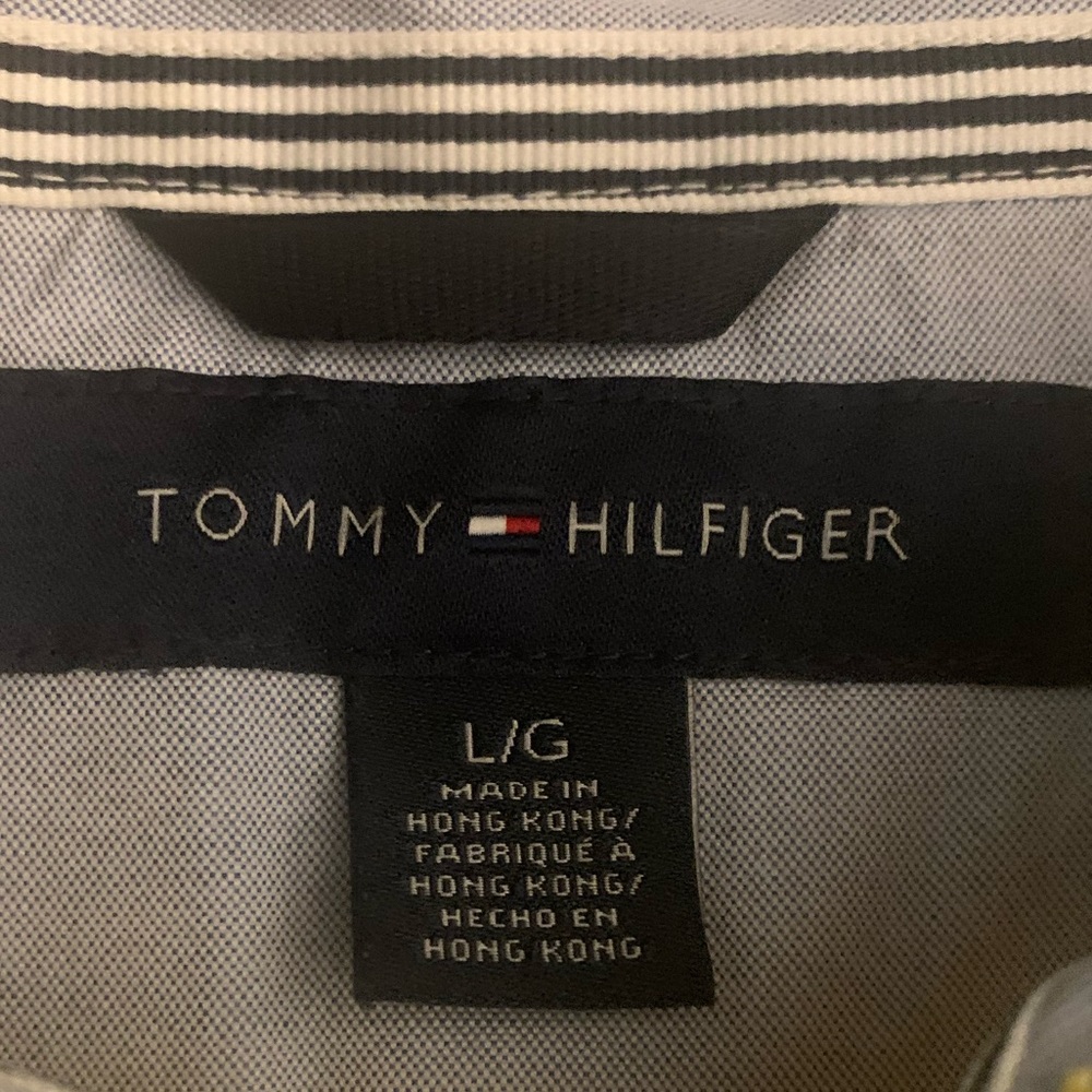 TOMMY HILFIGER SS All Cotton Optic Yellow Polo - Picture 3 of 7